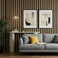 Garvee 2-Pack 47 x 24 Inch 3D Fluted Wood Slat Acoustic Panels, Soundproof Wall Decorative Panels for Home Theater Studio and Media Walls