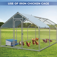 Garvee Chicken Nesting Boxes 4 Hole Metal Wall Mount Roll Away Nest With Removable Trays For Chicken Coop, Durable Galvanized Steel, Ventilated, Easy Egg Collection,Blue