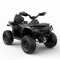 Garvee 12V Kids Electric Ride On ATV Quad Bike Toy Car 2x390 Motor Battery Powered Off-Road Ride-On Vehicle with Remote Control 95x55x56 cm Black
