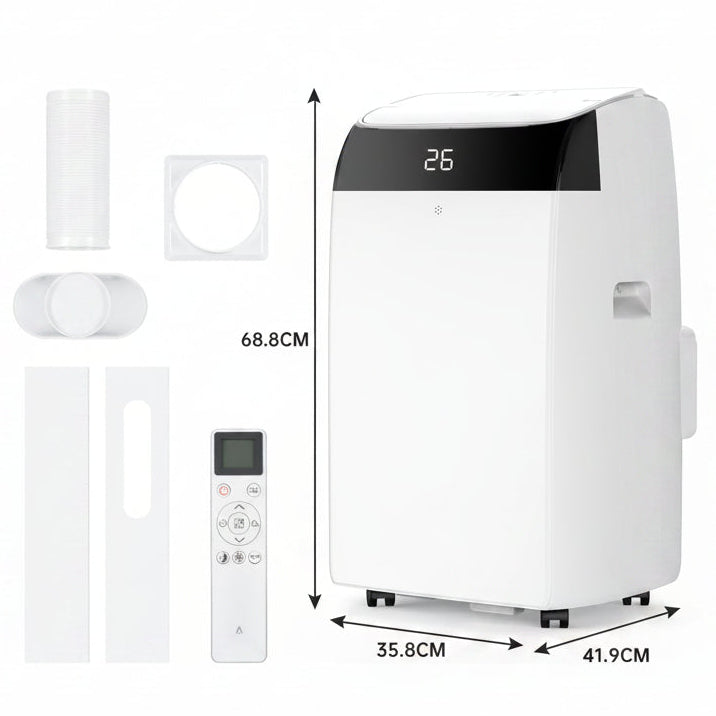 Garvee 12000 BTU Portable Air Conditioner 3-in-1 Cooling Dehumidifier and Fan Unit 45.3x39.7x86 cm White