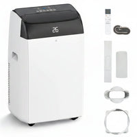 Garvee 10000 BTU Portable Air Conditioner 4-in-1 Cooling Heating Dehumidifier and Fan Unit 39.6x46x86.5 cm White