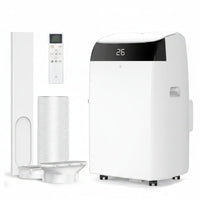 Garvee 12000 BTU Portable Air Conditioner 3-in-1 Cooling Dehumidifier and Fan Unit 45.3x39.7x86 cm White