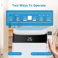 Garvee 12000 BTU Portable Air Conditioner 3-in-1 Cooling Dehumidifier and Fan Unit 45.3x39.7x86 cm White