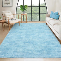 Garvee 200x290cm Modern Neutral Solid Colour Machine Washable Rug Hardwearing Carpet for Living Room Bedroom and Dining Area