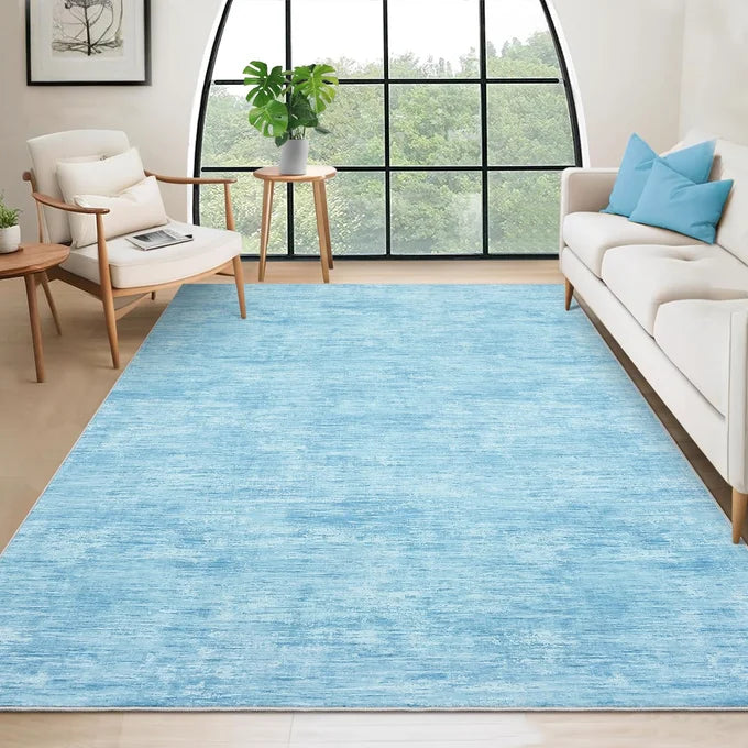Garvee 120x170cm Modern Neutral Solid Colour Machine Washable Rug Hardwearing Carpet for Living Room Bedroom and Dining Area