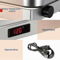 Garvee Adjustable Temperature Electric Chafing Dish Buffet Server – 8.5L Deep Food Warmer with Transparent PC Lid – Ideal for Parties, Catering, Weddings, Home Use – Includes 2*1/2 Gastronorm Pan (UK Standard)