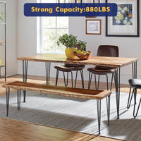 Garvee Heavy Duty Metal Table Legs 36 Inch - Sturdy Square Tube Design, Perfect for Coffee Tables, Durable Construction, Easy to Install, Set of 4 for Versatile Furniture Replacement