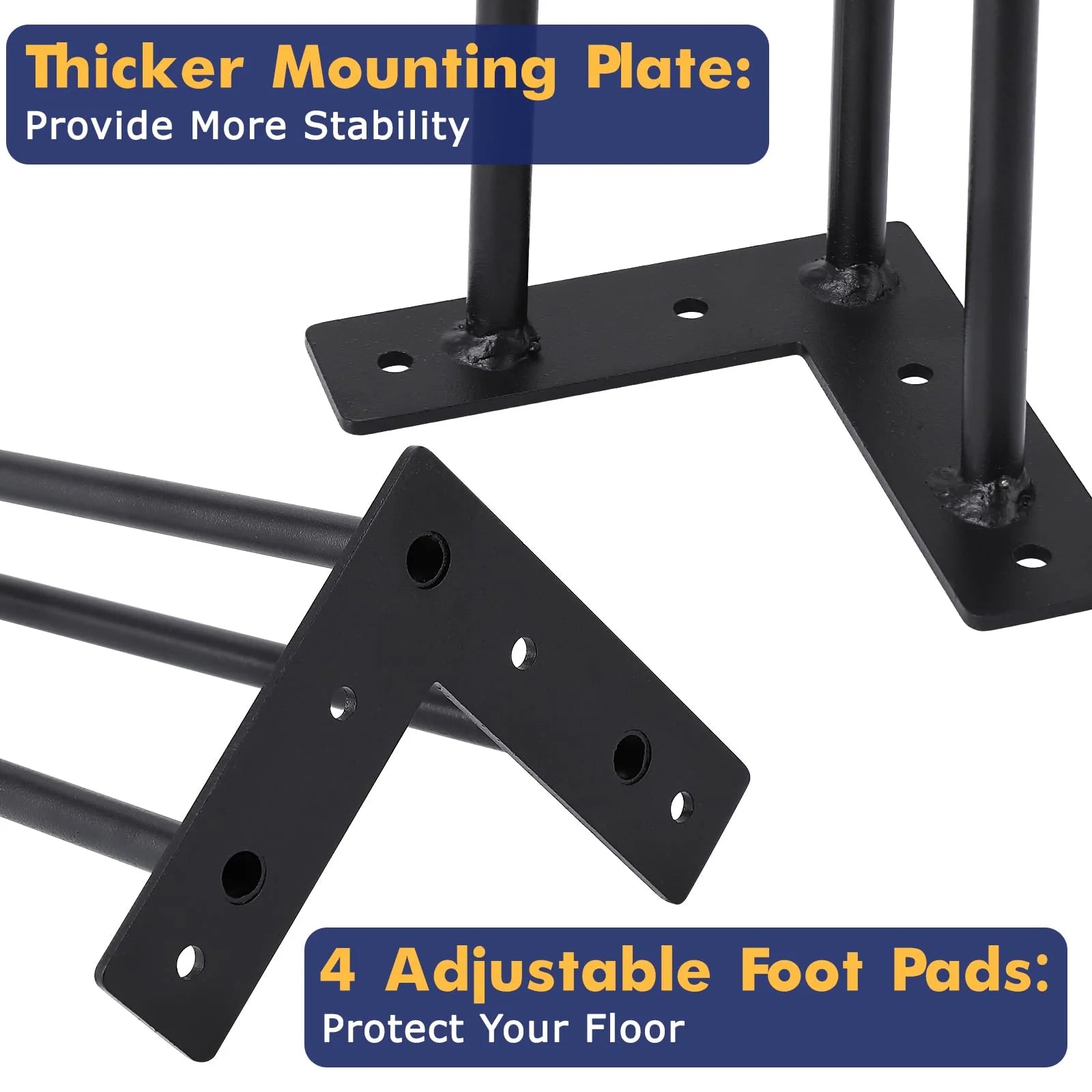 Garvee Heavy Duty Metal Table Legs 36 Inch - Sturdy Square Tube Design, Perfect for Coffee Tables, Durable Construction, Easy to Install, Set of 4 for Versatile Furniture Replacement
