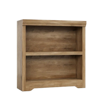 Garvee Rustic Brown Wooden Bookcase 2 Tier Open Shelf Display Cabinet 60 x 29.5 x 80 cm
